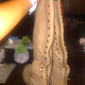 Gold Studded boots!